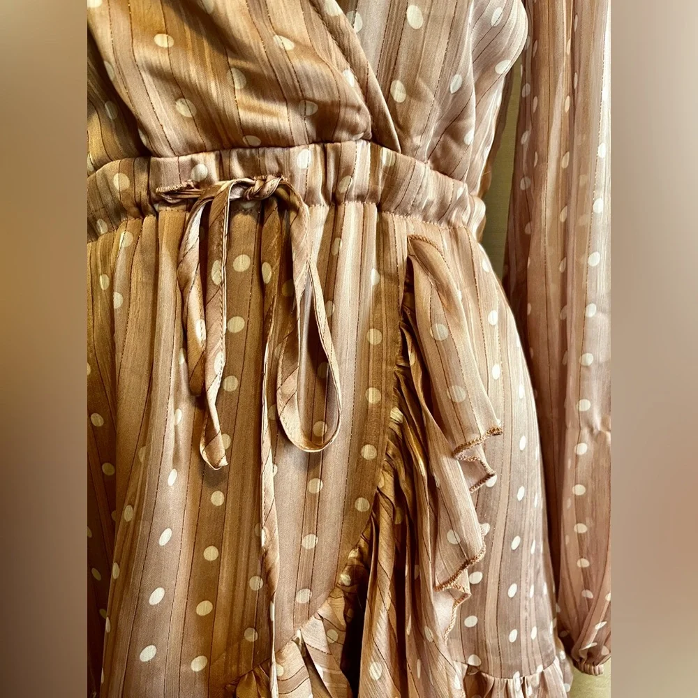 Polka Dot Pink Dress - Picture 3 of 5